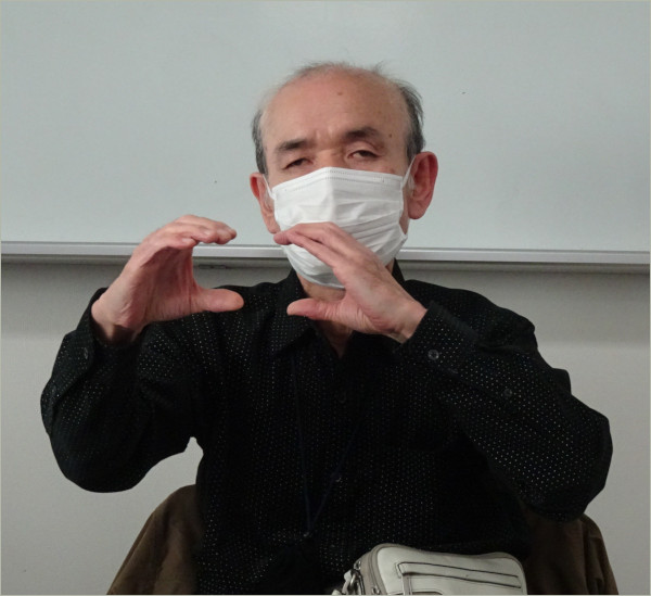 講演する宮永さん
